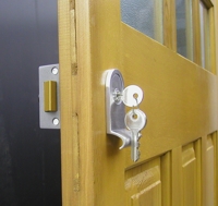 Yale lock and finger pull